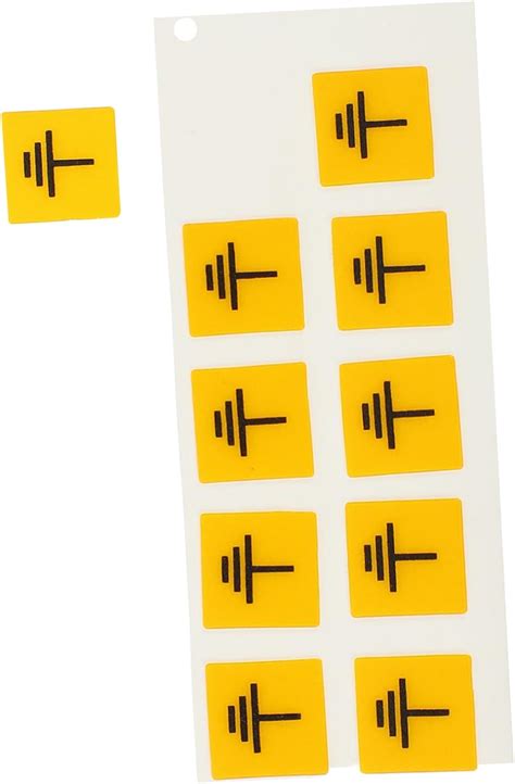 BUTIFULSIC 10 Pcs Adesivos De Aterramento Elétrico Etiqueta De Aviso De