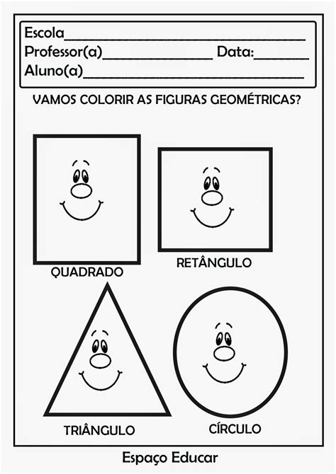 Atividades Sobre Formas Geom Tricas Exerc Cios