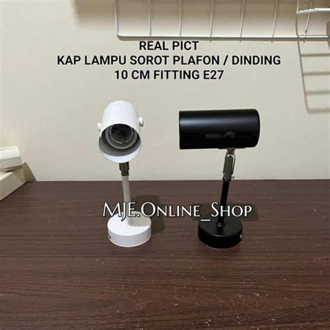 Jual KAP LAMPU SOROT PLAFON DINDING FITTING E27 KAP SPOT LIGHT E27