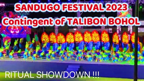 Sandugo Festival 2023 Talibon Bohol Ritual Showdown Sandugo Bohol