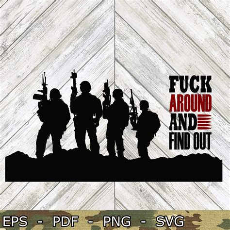 Fuck Around And Find Out SVG File Cricut Silhouette Glowforge Etsy