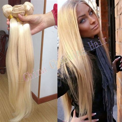 Cheap Honey Blonde Weave Unprocessed Russian Blonde Straight