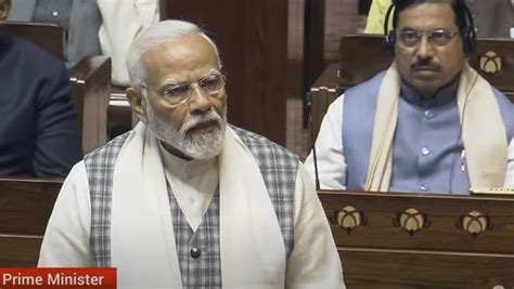 Pm Modi S Motion Of Thanks On The President S Address Pm Modi Takes A