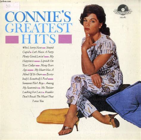 Disque Vinyle 33t Connie S Greatest Hits Someone Else S Boy Who S