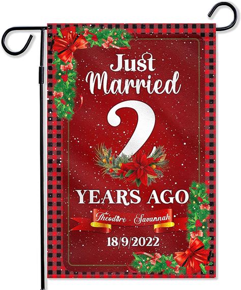 Amazon Prezzy Happy Nd Anniversary Garden Flag X Inch Both