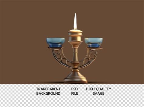 Premium Psd Psd Candle Light Holder For Hanukkah