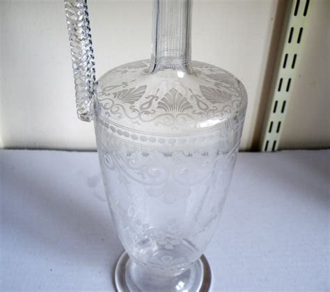 A Good Victorian Engraved Glass Claret Jug From The Richardson Factory