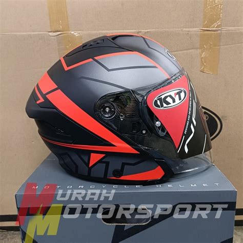 Kyt Helmet Nfj Motion Matt Red Special Edition Original Shopee