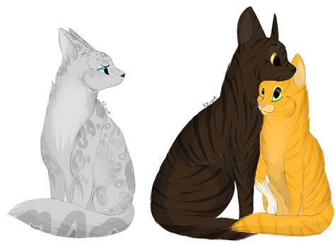 Brambleclaw, Squirrelflight and Ashfur by KZcat on DeviantArt