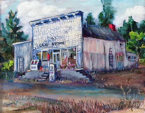 Clio Store 1974 Painting By Jean Groberg Fine Art America