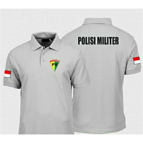 Jual Kaos Pm Kaos Polisi Militer Kaos Kerah Pm Kaos Polo Pm Baju Kerah