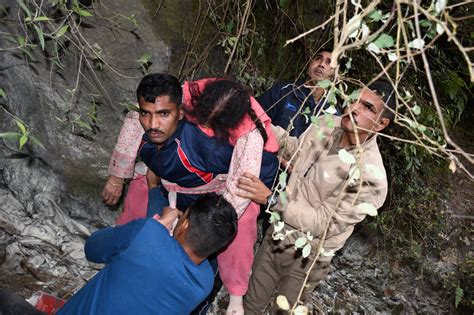 Uttarakhand Itbp Rescues 26 People After Bus Falls Into Gorge On