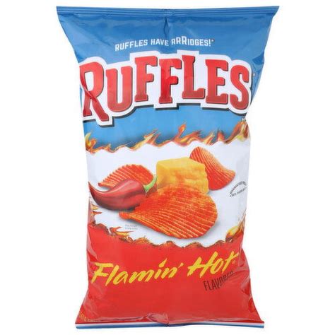 Ruffles Brand Flamin Hot Flavored Potato Chips Ounce Super Foods