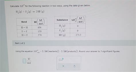 Solved Calculate ΔH0 for the following reaction in two ways Chegg