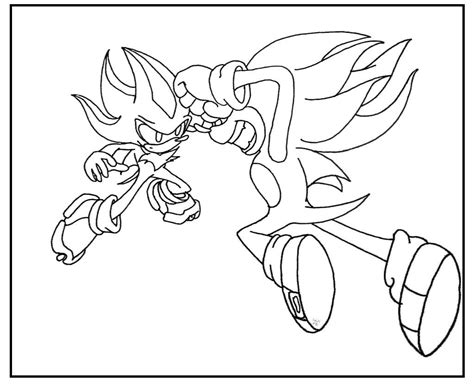 Sonic Fighting Coloring Pages - Coloring Pages Ideas