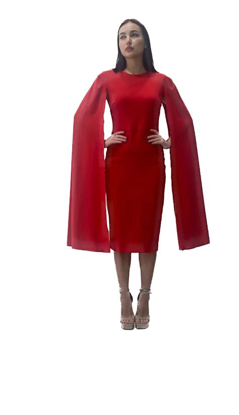 Cape Sleeve Dress Issue New York