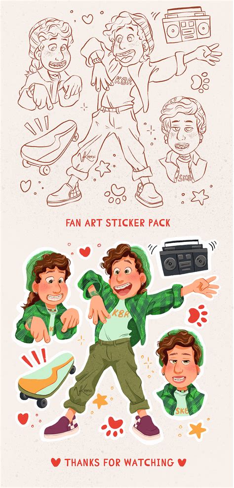 fan art character design  behance