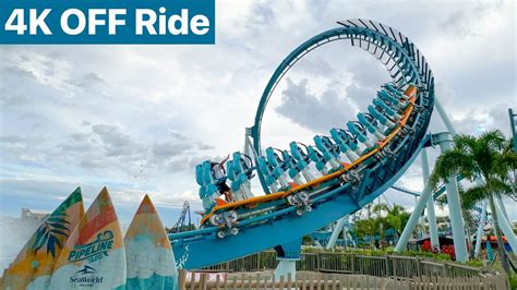 Pipeline The Surf Coaster New For K Off Ride Pov Seaworld