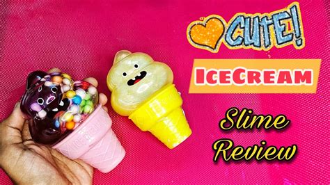 ₹80🙄2 Big Icecream Slime😍🤩 Review Afi As Slime Youtube