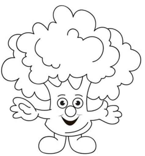 Adorable Broccoli Coloring Page Download Print Or Color Online For Free