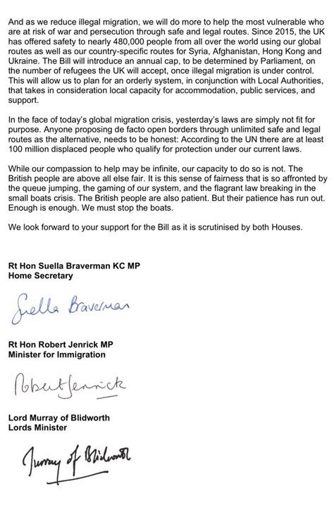 Sophia Sleigh On Twitter Exc Suella Bravermans Letter To Mps Admits