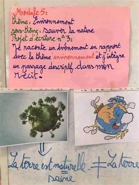 سنة سادسة إبتدائي Français 6ème année module 5 Sauver la nature