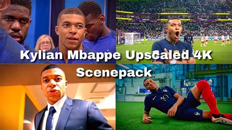 Kylian Mbappe Scenepack Upscaled 4K CC Free Clips For Edits YouTube