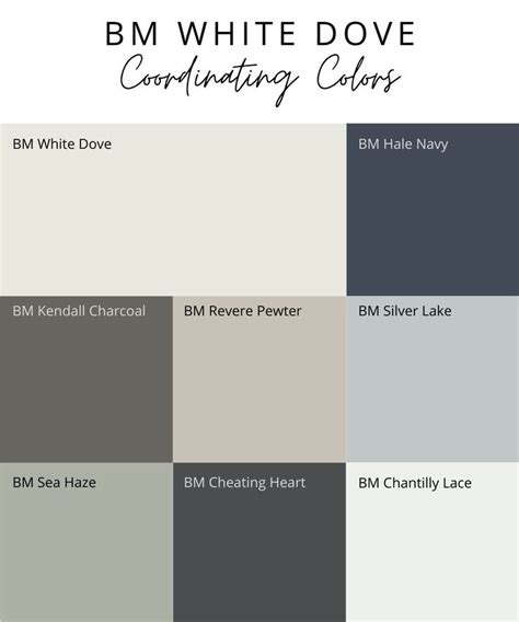 Color Palettes With White Dove Google Search House Color Palettes