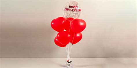 Red Anniversary Balloon Bouquet Balloon Decoration In Surat Togetherv