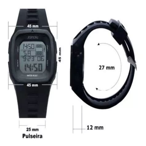 Reloj Deportivo Digital Impermeable Original Para Hombre Color Negro