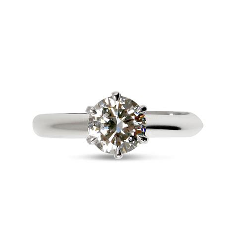 Raised Solitaire Lab Grown Diamond Engagement Ring Reve Diamonds