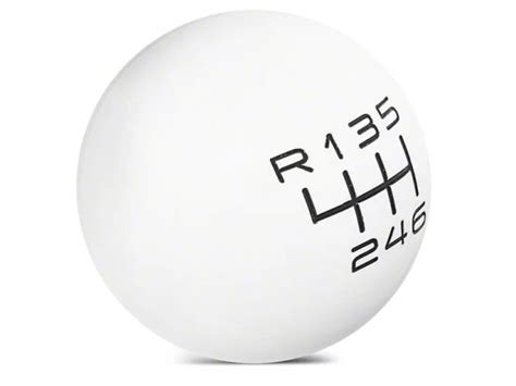 Hustle Performance 6 Speed Manual Shift Knob - White - Eastside Mustang Enhancement