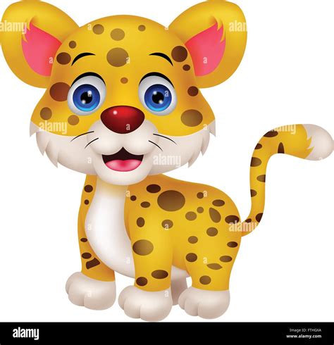 Funny leopard cartoon Stock Vector Image & Art - Alamy