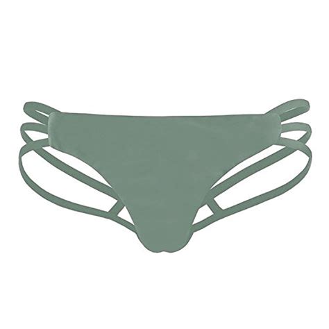 Runcati Womens Micro Thong Sexy G String Triangle Bikini Bottom Summer Beachwear Affordable
