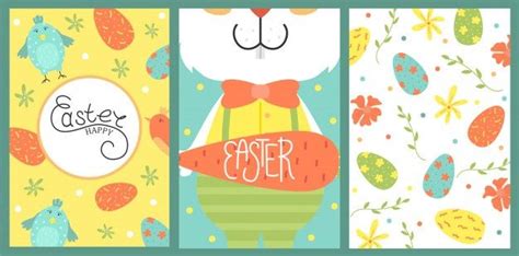 Cute Easter Card Set