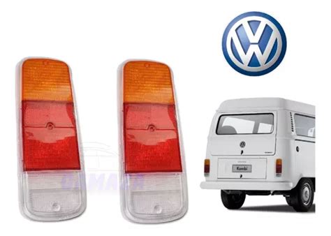 Par Lente Lanterna Traseira Vw Kombi Clipper Carat