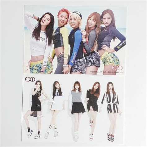 Exid Photo Post Card Sticker Set Kpop Goods Actskorea