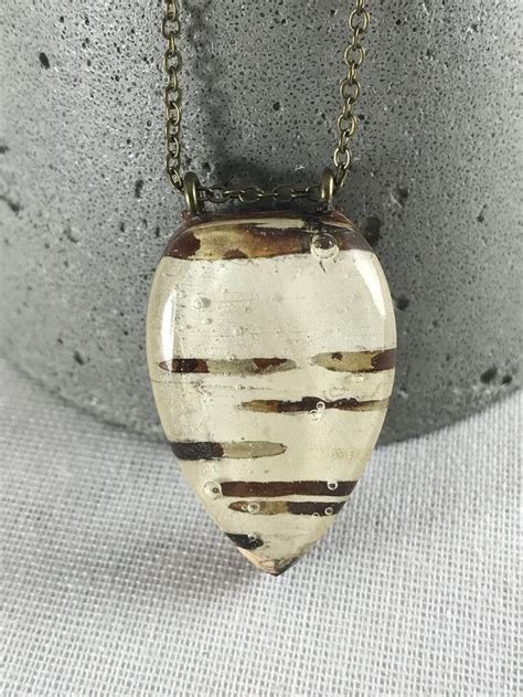 Birch Bark Necklace Etsy Birch Bark Necklace Exposed Wood