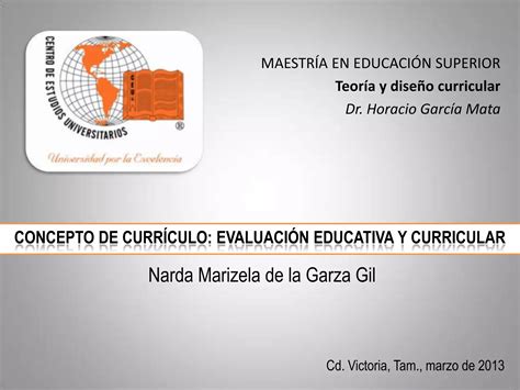 Evaluación Curricular Ppt Descarga Gratuita