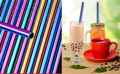 Bubble Tea Lot De Pailles R Utilisables En Acier Inoxydable De Mm