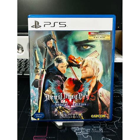 Ps5 惡魔獵人5 鬼泣5 特別版 二手 保持良好 中文序號已使用 Devil May Cry 5 英文版 蝦皮購物