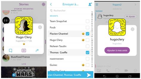 Snapchat Une Fonctionnalit Suggest Pour Partager Des Comptes