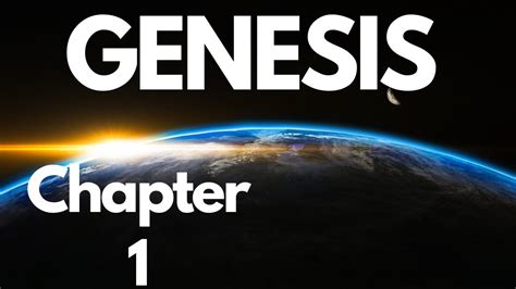 The Holy Bible Genesis Chapter King James Bible Kjv Youtube