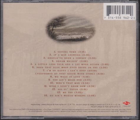 TOBY KEITH Greatest Hits Volume One 1998 CD Getcha Some Should Ve Been