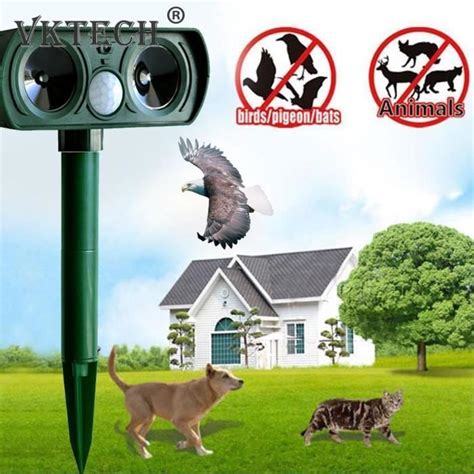 Anti nuisible Répulsif solaire ultrasonique pour animaux répulsif