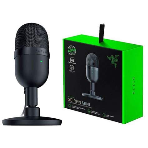 Razer Gaming Microphone Usb Seiren Mini Ultra Super Cardioid Condenser Black Level Up Desks