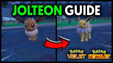 How To Evolve Eevee Into Jolteon On Pokemon Scarlet And Violet Youtube