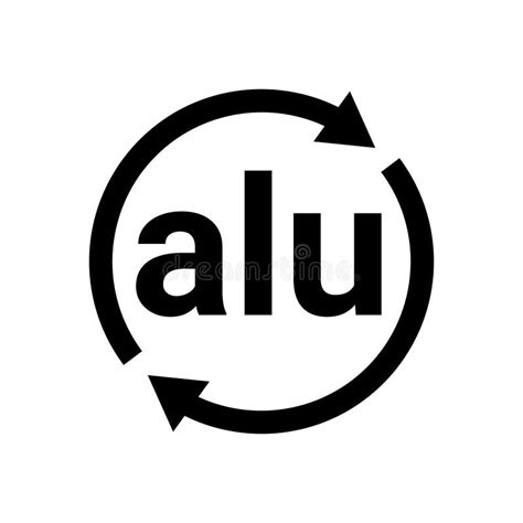 Aluminium Recycling Symbol Alu 41 Stock Vector Illustration Of