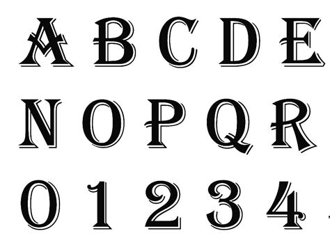 Algerian Font Alphabet Letters DXF SVG Files Algerian Font Svg Dxf