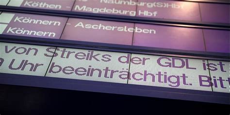 Der Streik Der Lokf Hrergewerkschaft Gdl Bei Der Deutschen Bahn Ist Wie